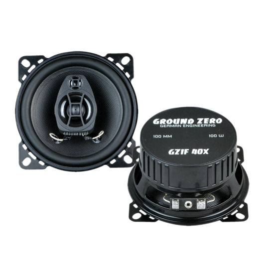 Ground Zero GZIF 40X głośniki do Alfa Romeo 155 2-drożne głośniki współosiowe o średnicy woofera 100 mm. Moc woofera 60 W RMS